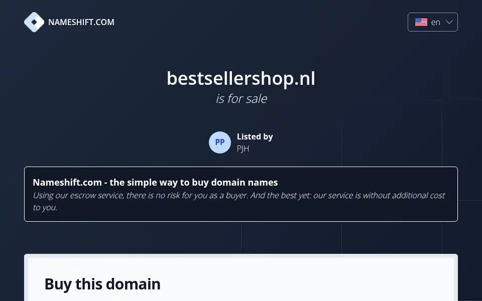 Screenshot of bestsellershop.nl