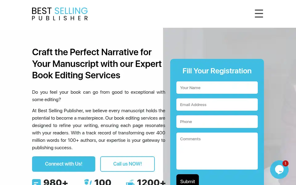Screenshot of bestsellingpublisher.com
