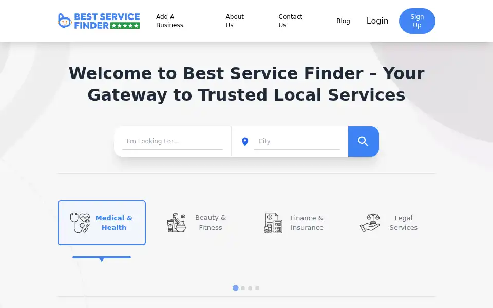 Screenshot of bestservicefinder.ae