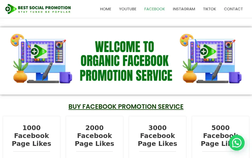 Screenshot of bestsocialpromotion.com