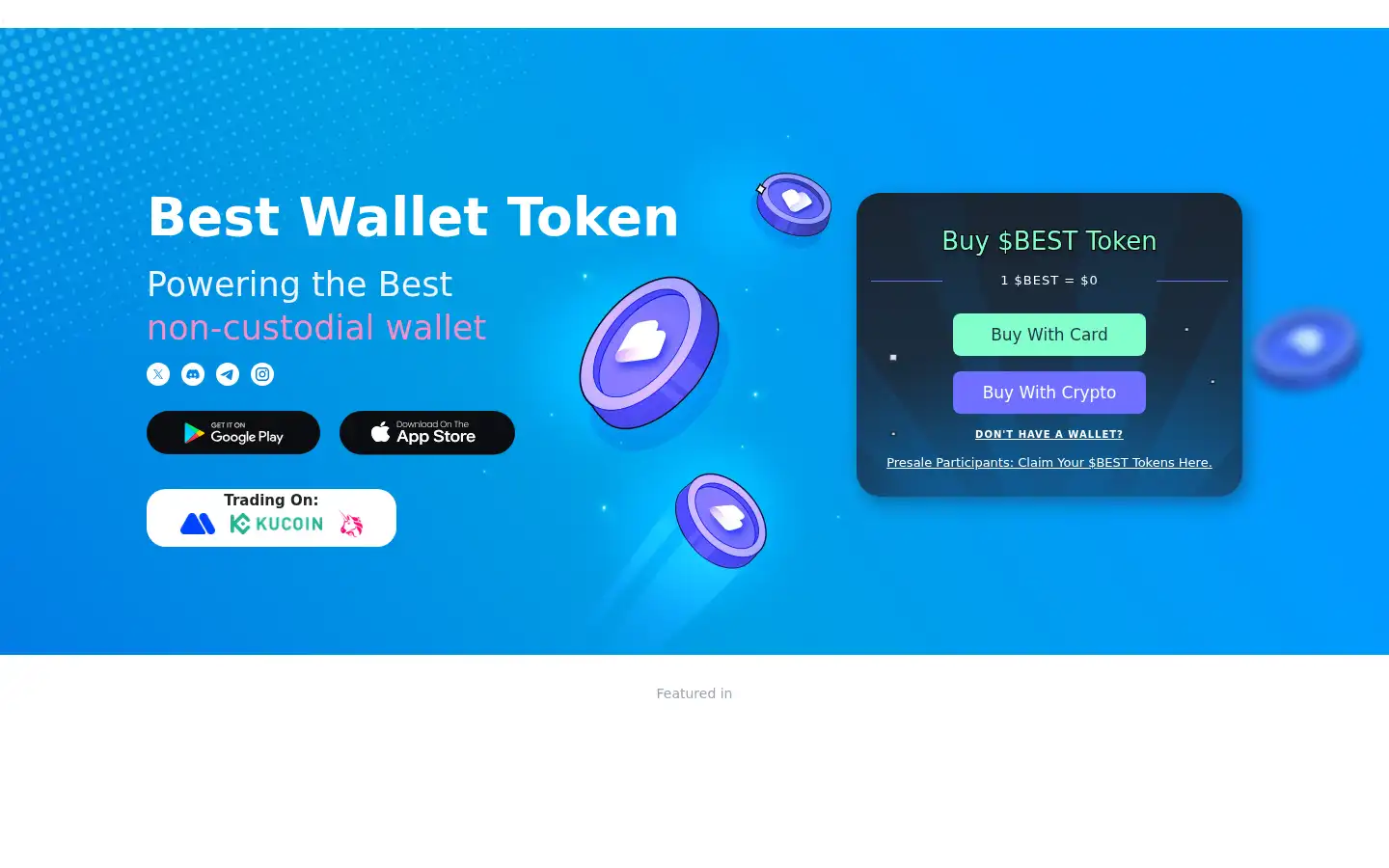Screenshot of bestwallet.com