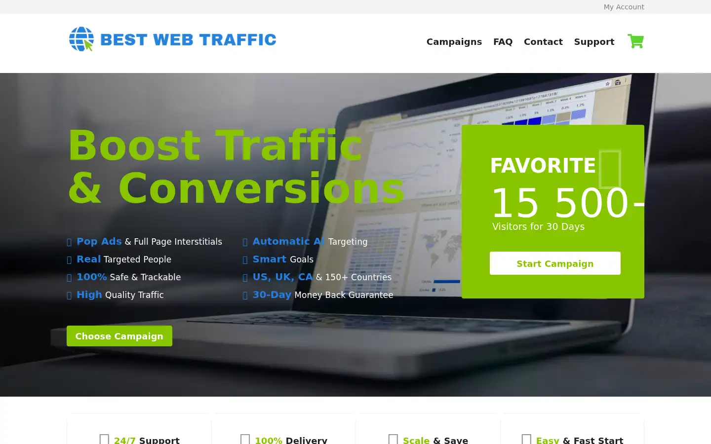 Screenshot of bestweb-traffic.com
