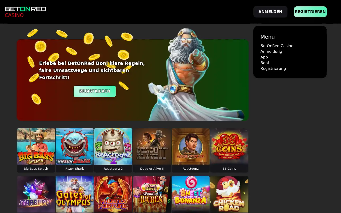 Screenshot of bet-on-red-eu.com