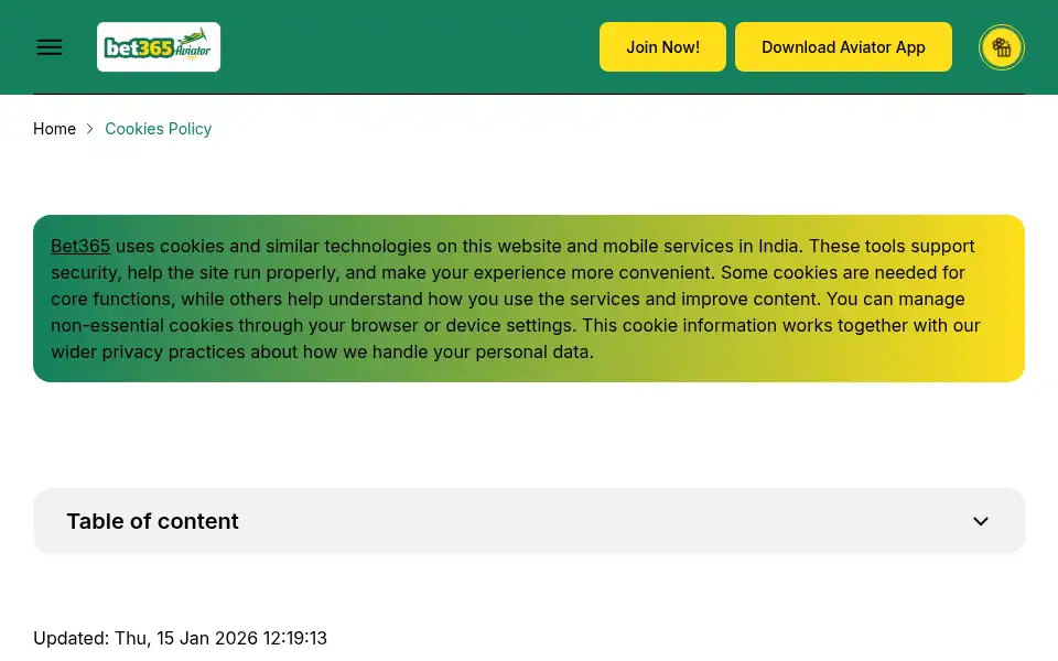 Screenshot of bet365-aviator.net