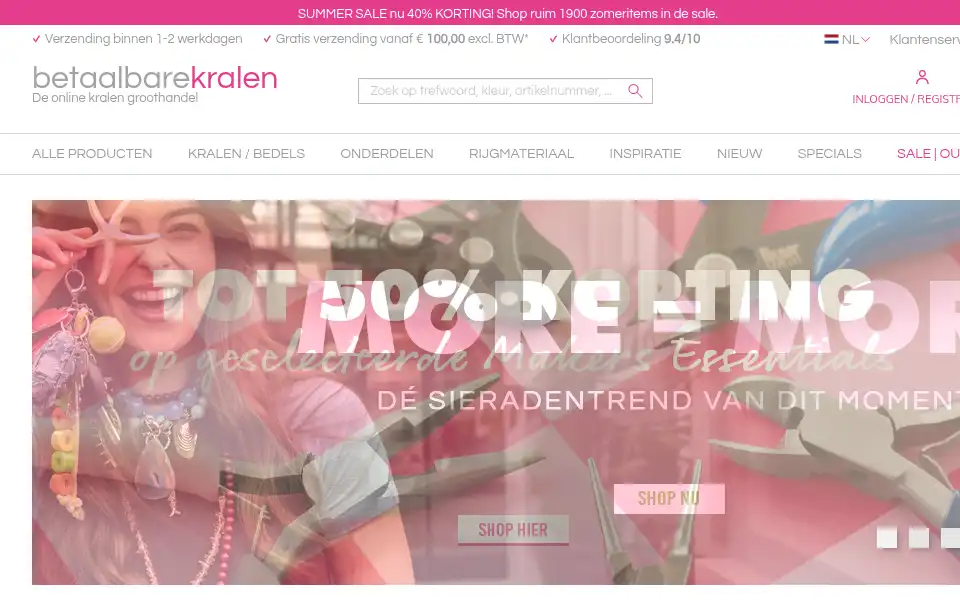Screenshot of betaalbarekralen.nl