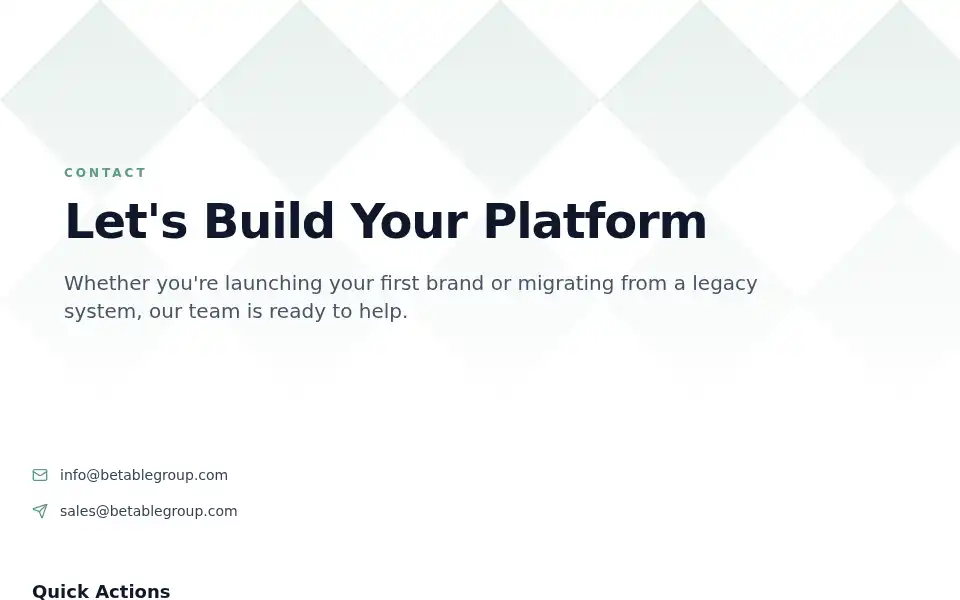 Screenshot of betable.com