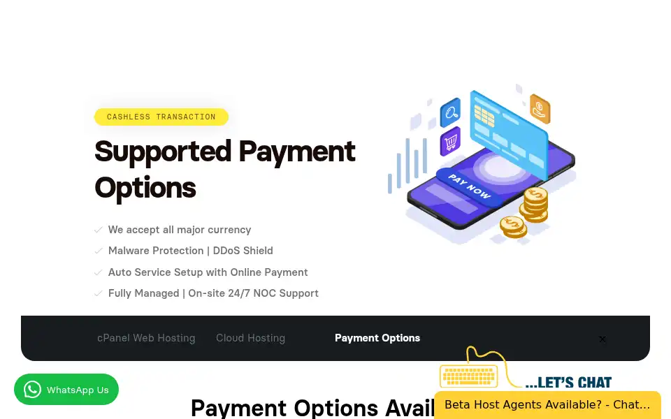 Screenshot of betahost247.com