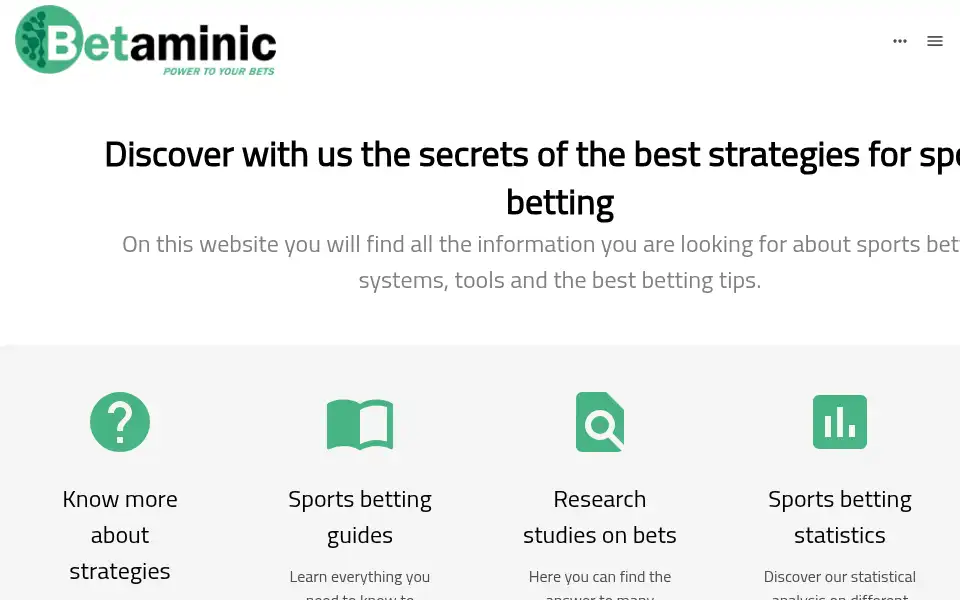 Screenshot of betaminic.com