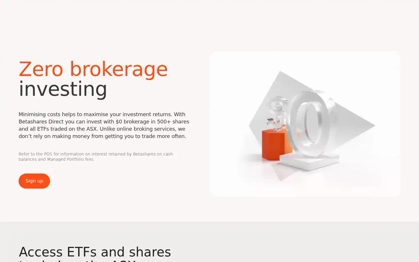 Screenshot of betashares.com.au