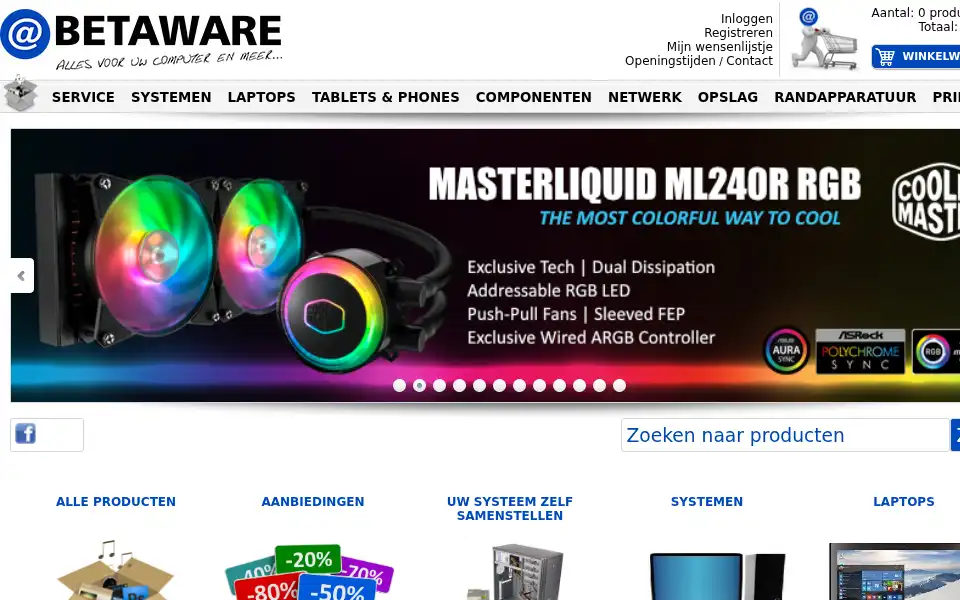 Screenshot of betaware.nl