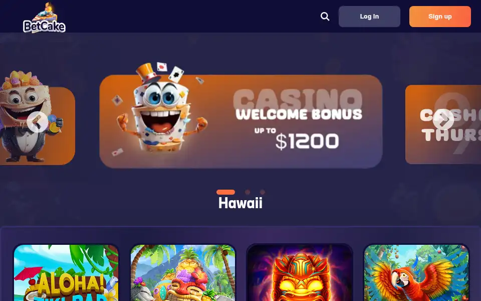Screenshot of betcake.com