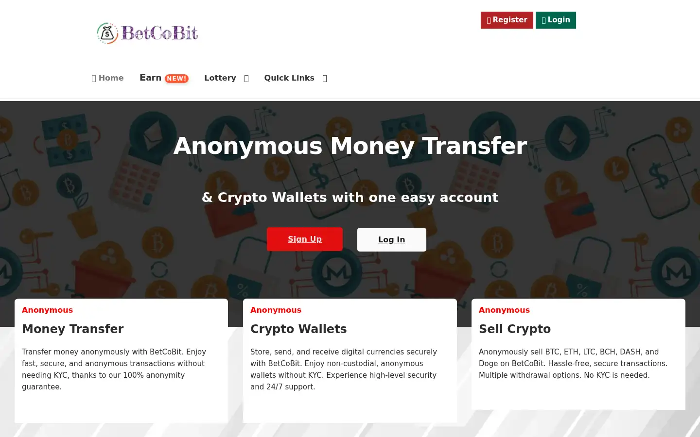 Screenshot of betcobit.com
