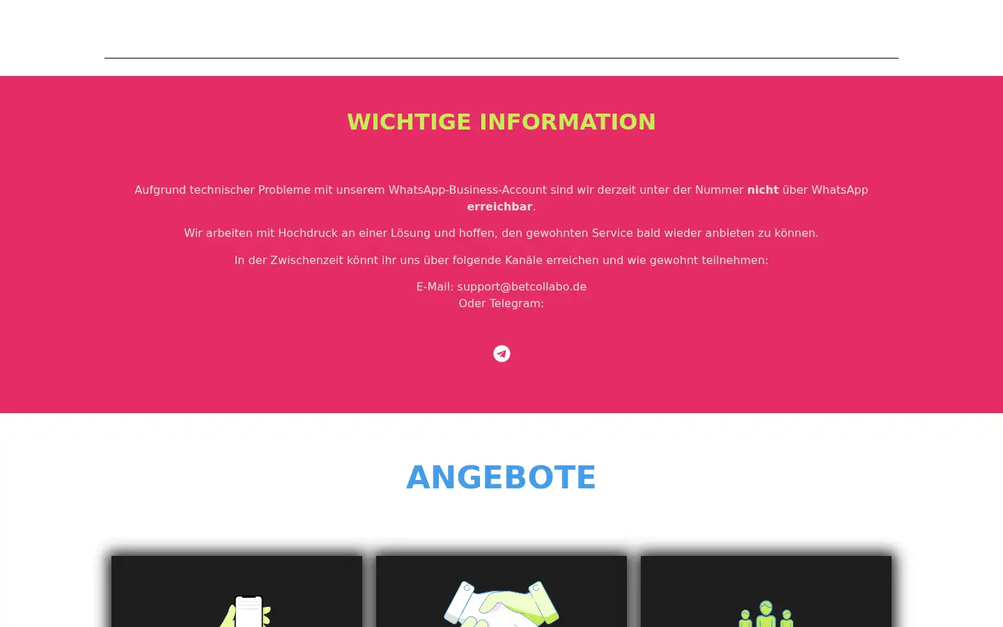 Screenshot of betcollabo.com