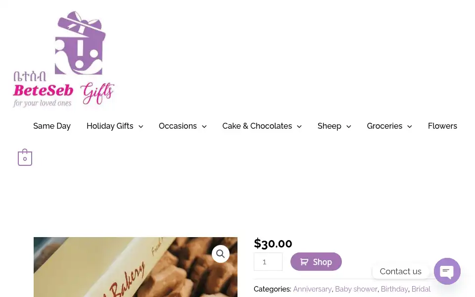 Screenshot of betesebgifts.com