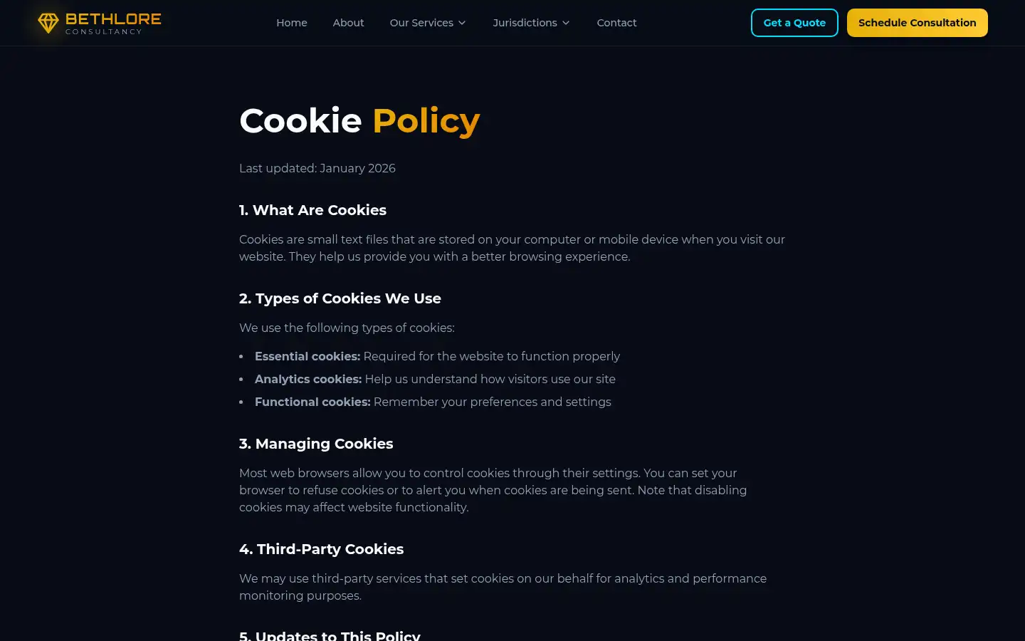 Screenshot of bethlore.com
