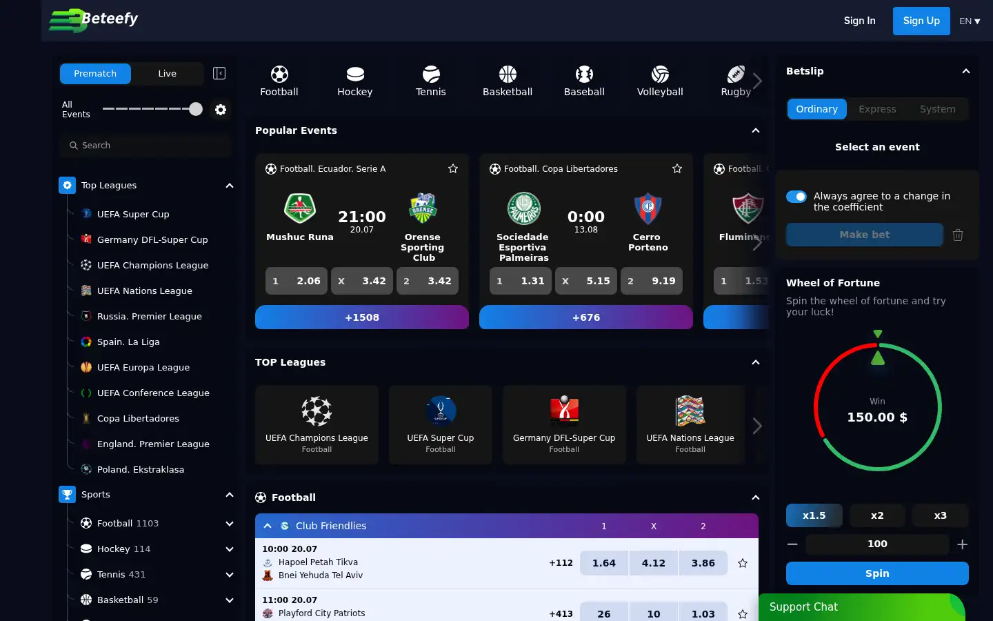 Screenshot of betify-vip.com