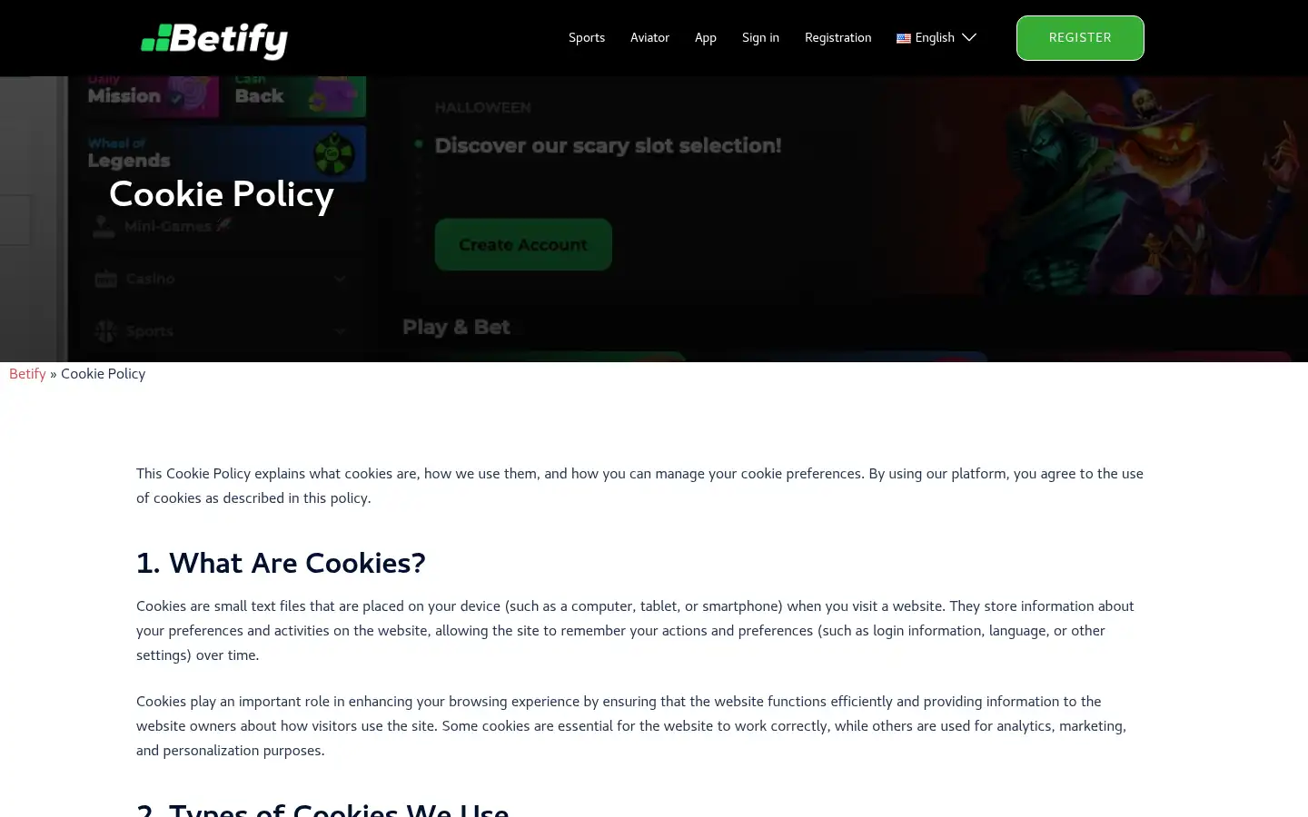 Screenshot of betify.world