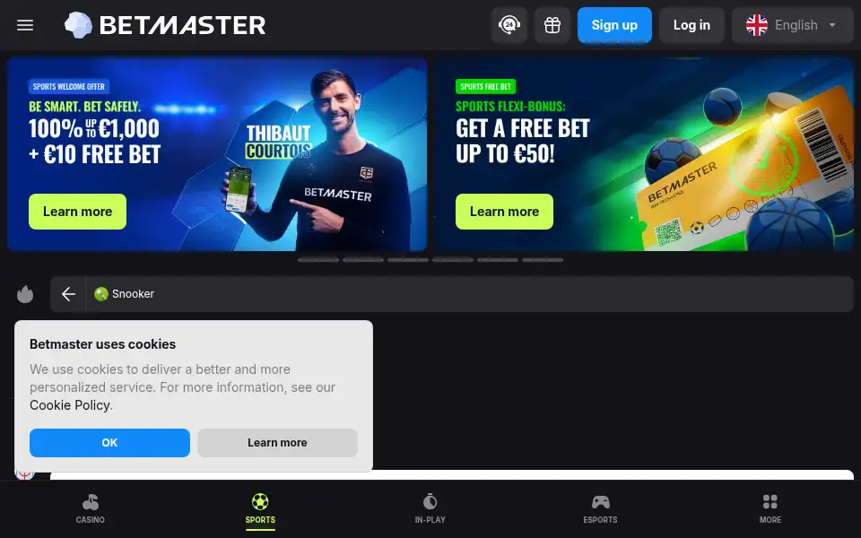Screenshot of betmaster.ee