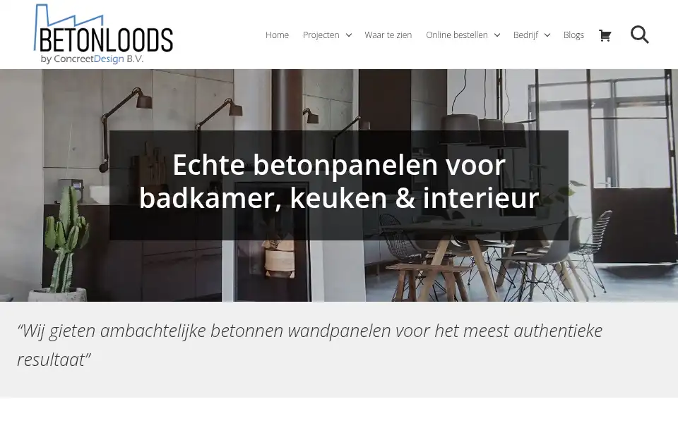 Screenshot of betonloods.nl