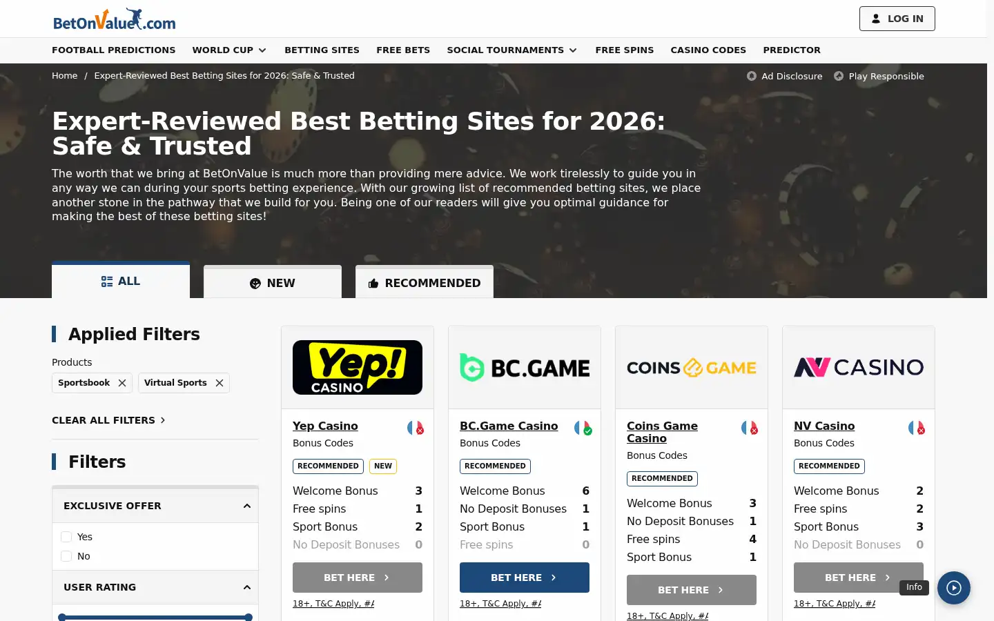 Screenshot of betonvalue.com