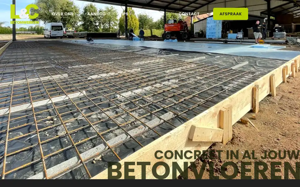 Screenshot of betonvloerenlenc.be