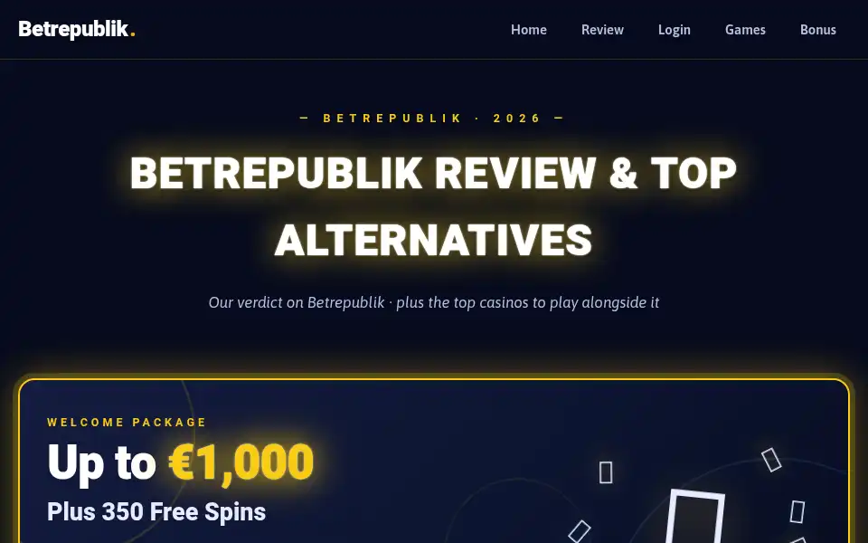 Screenshot of betrepublik.casino