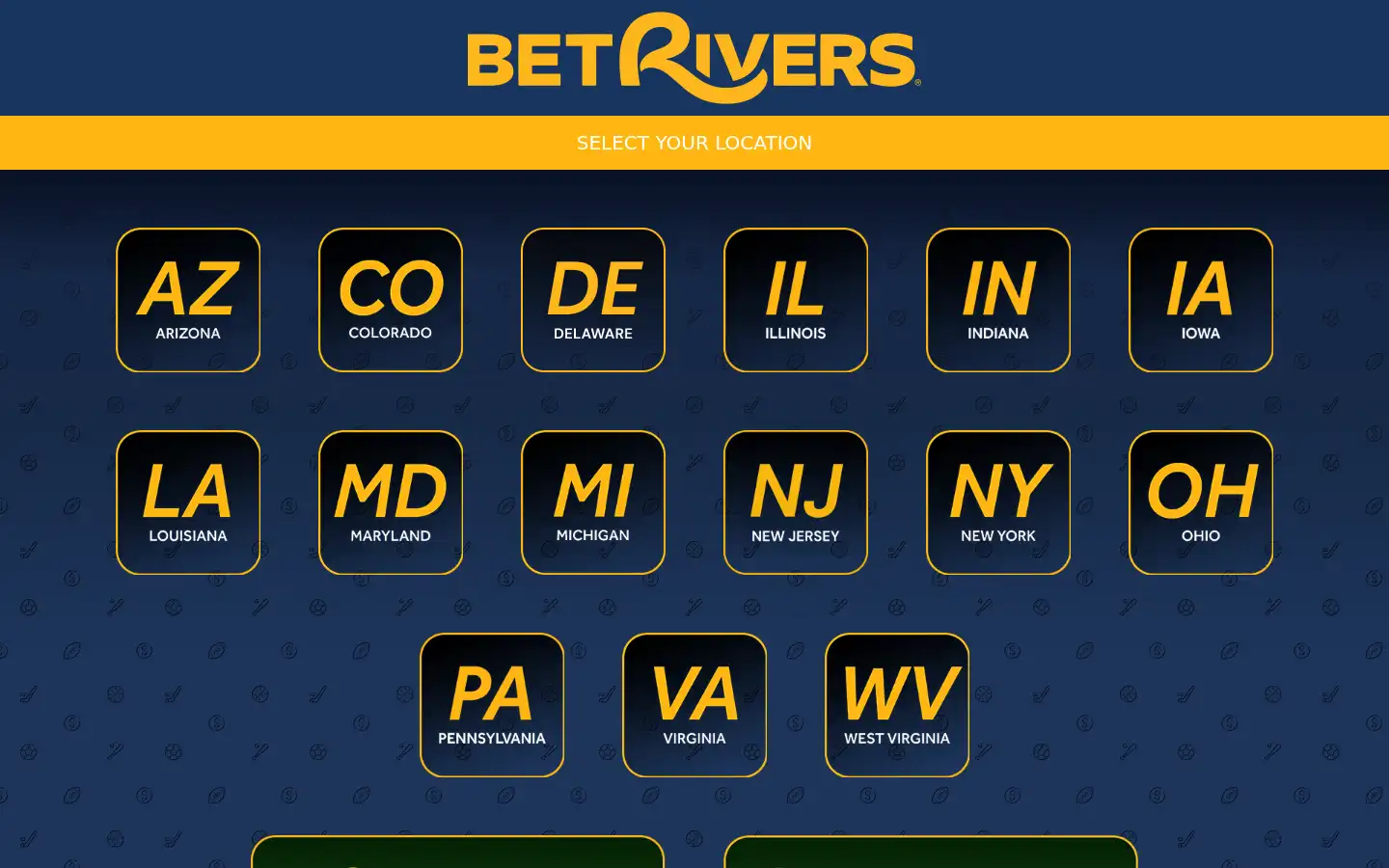 Screenshot of betrivers.com