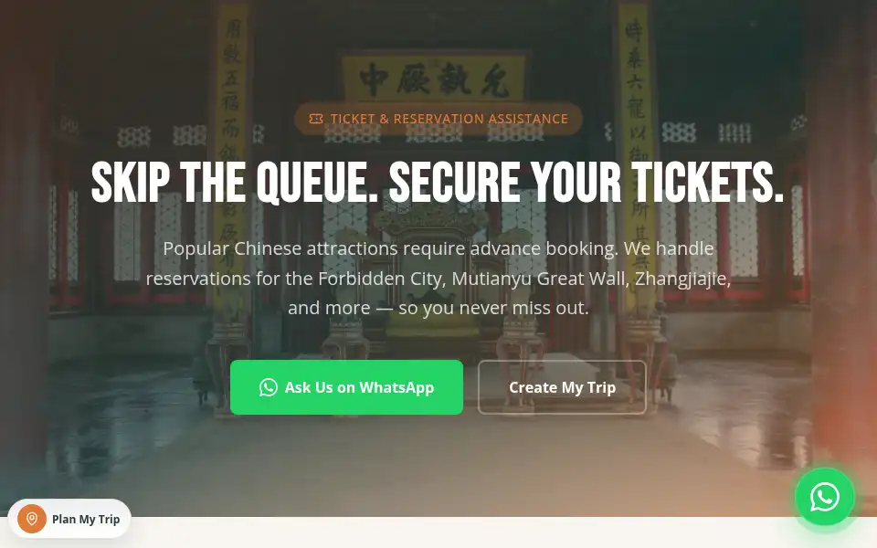 Screenshot of betterchinatrip.com