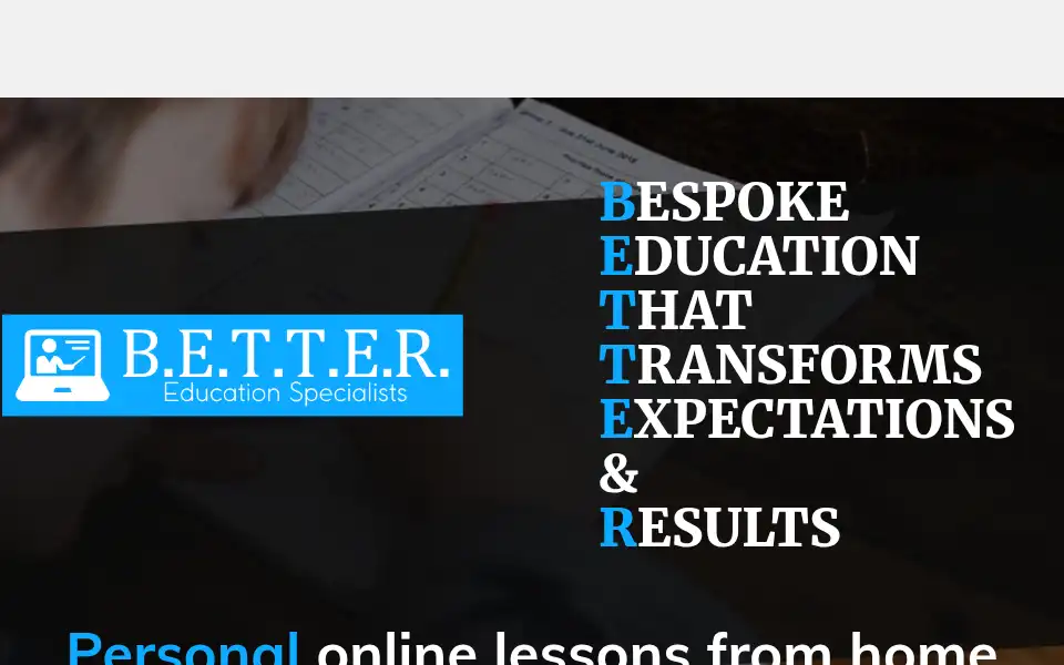 Screenshot of bettereducationspecialist.co.uk