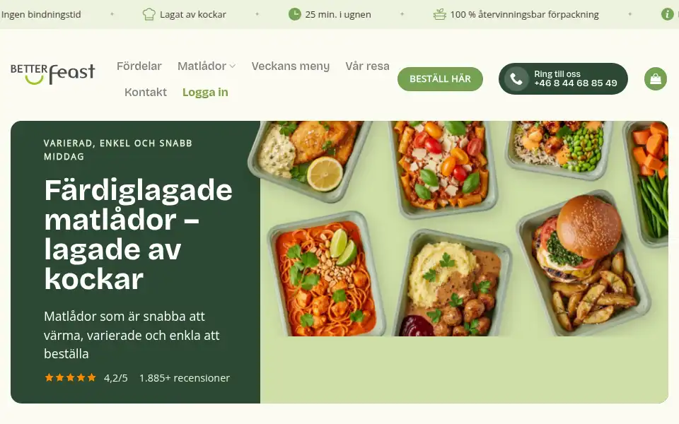 Screenshot of betterfeast.se