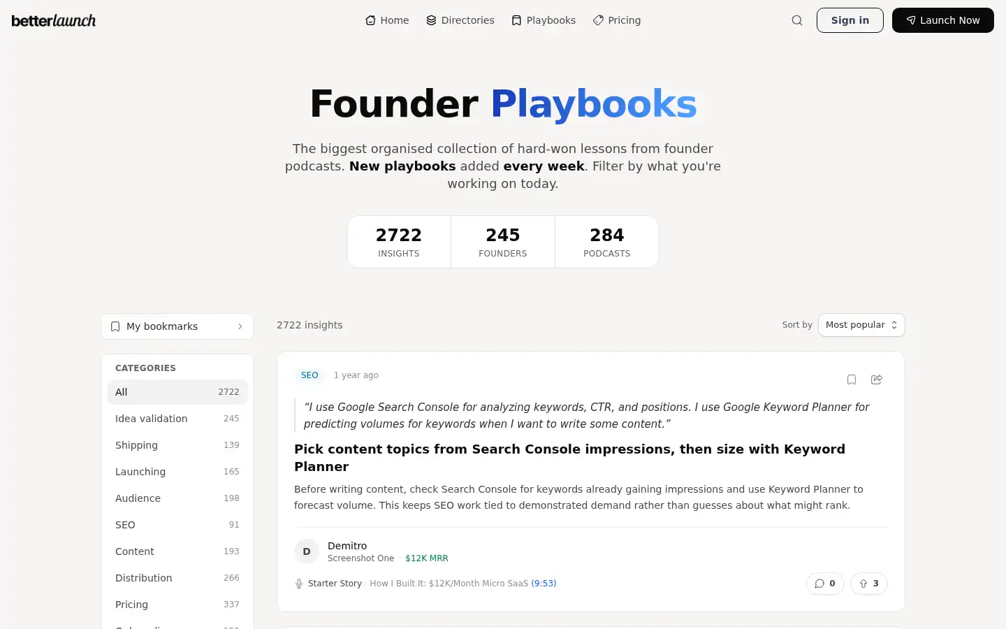 Screenshot of betterlaunch.co