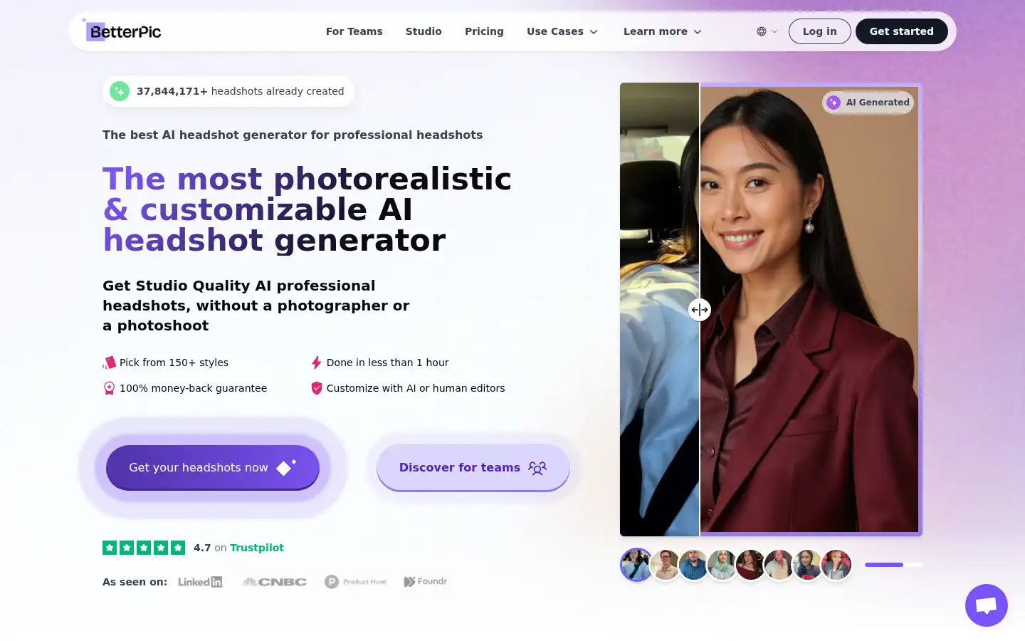 Screenshot of betterpic.io