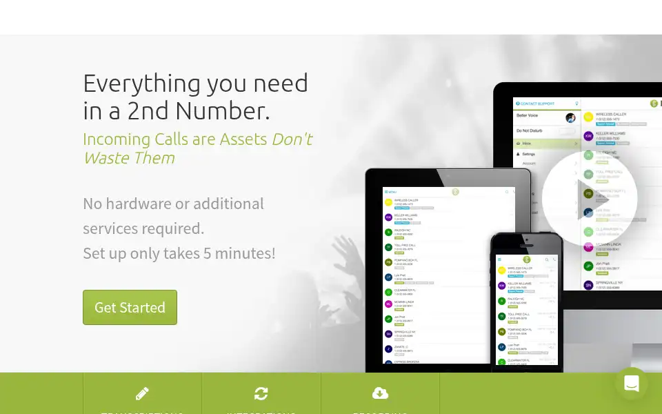 Screenshot of bettervoice.com