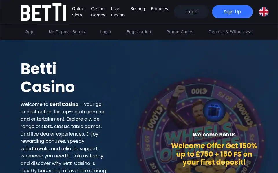 Screenshot of betti.uk.com