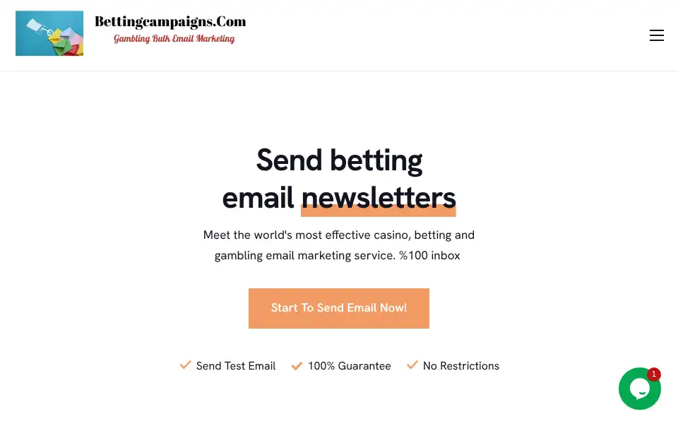 Screenshot of bettingcampaigns.com
