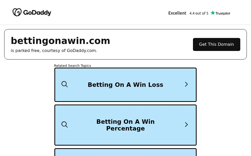 Screenshot of bettingonawin.com
