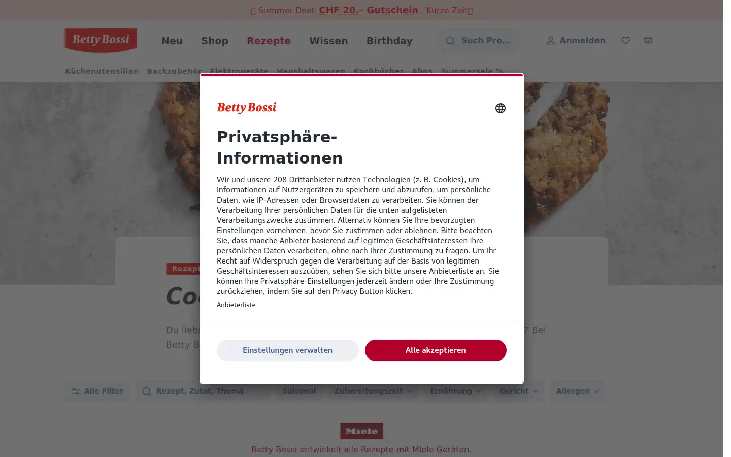 Screenshot of bettybossi.ch
