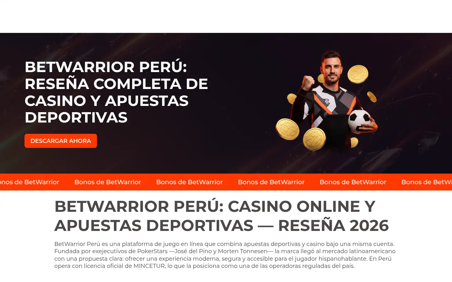 Screenshot of betwarrior-app.com