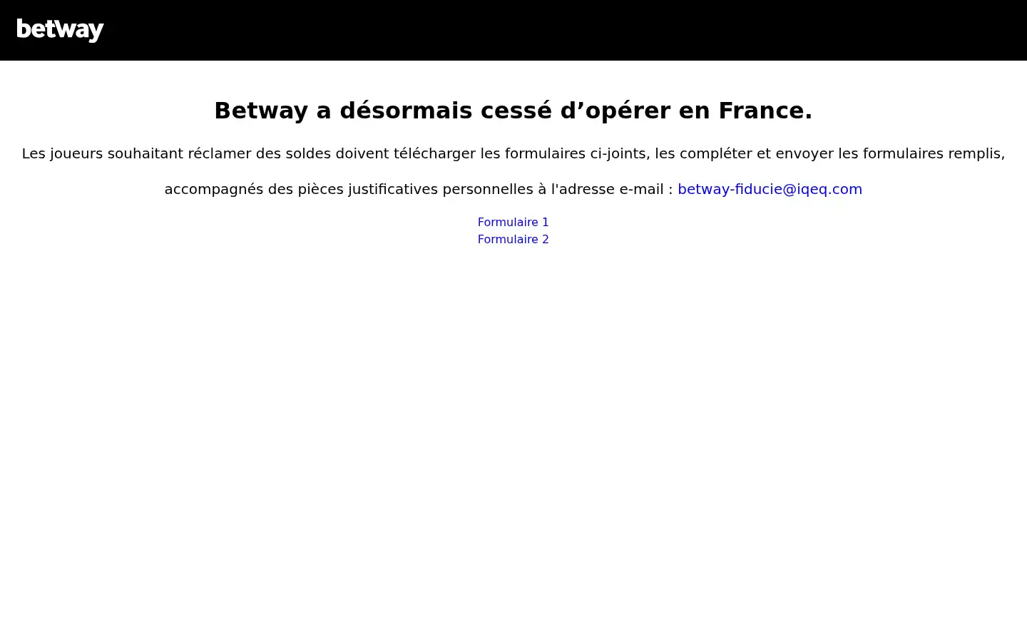 Screenshot of betway.de