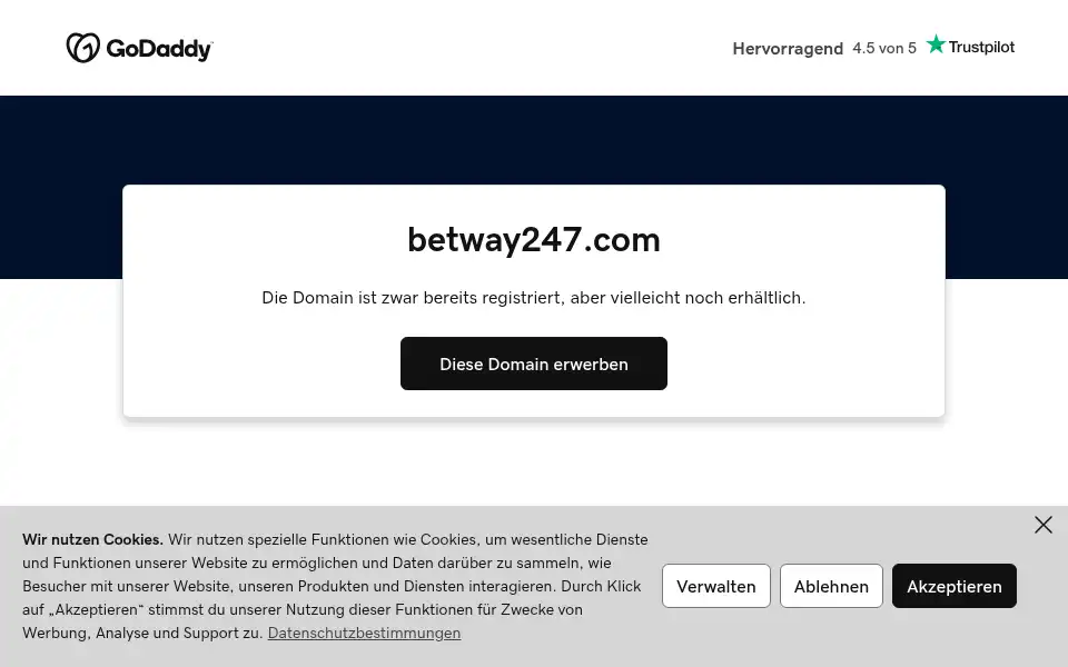 Screenshot of betway247.com