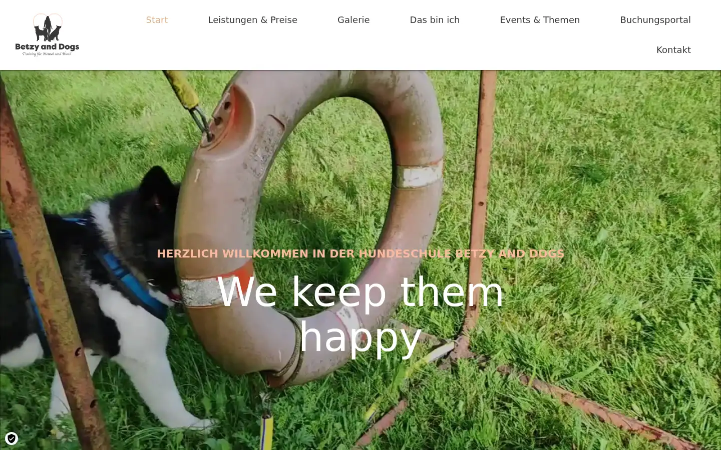 Screenshot of betzys-hundeschule.de