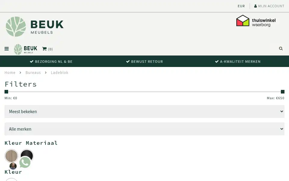 Screenshot of beukmeubels.nl