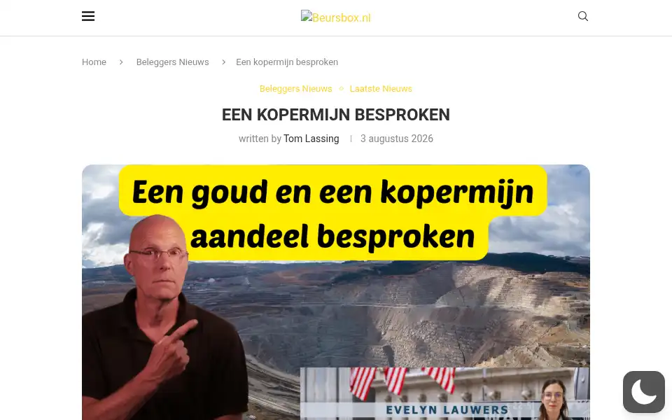 Screenshot of beursbox.nl