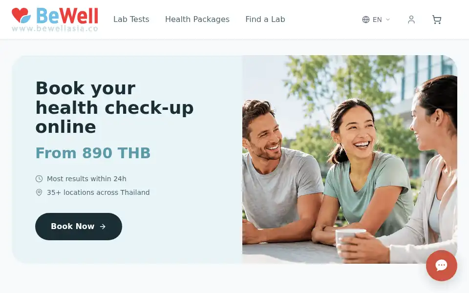 Screenshot of bewellasia.co