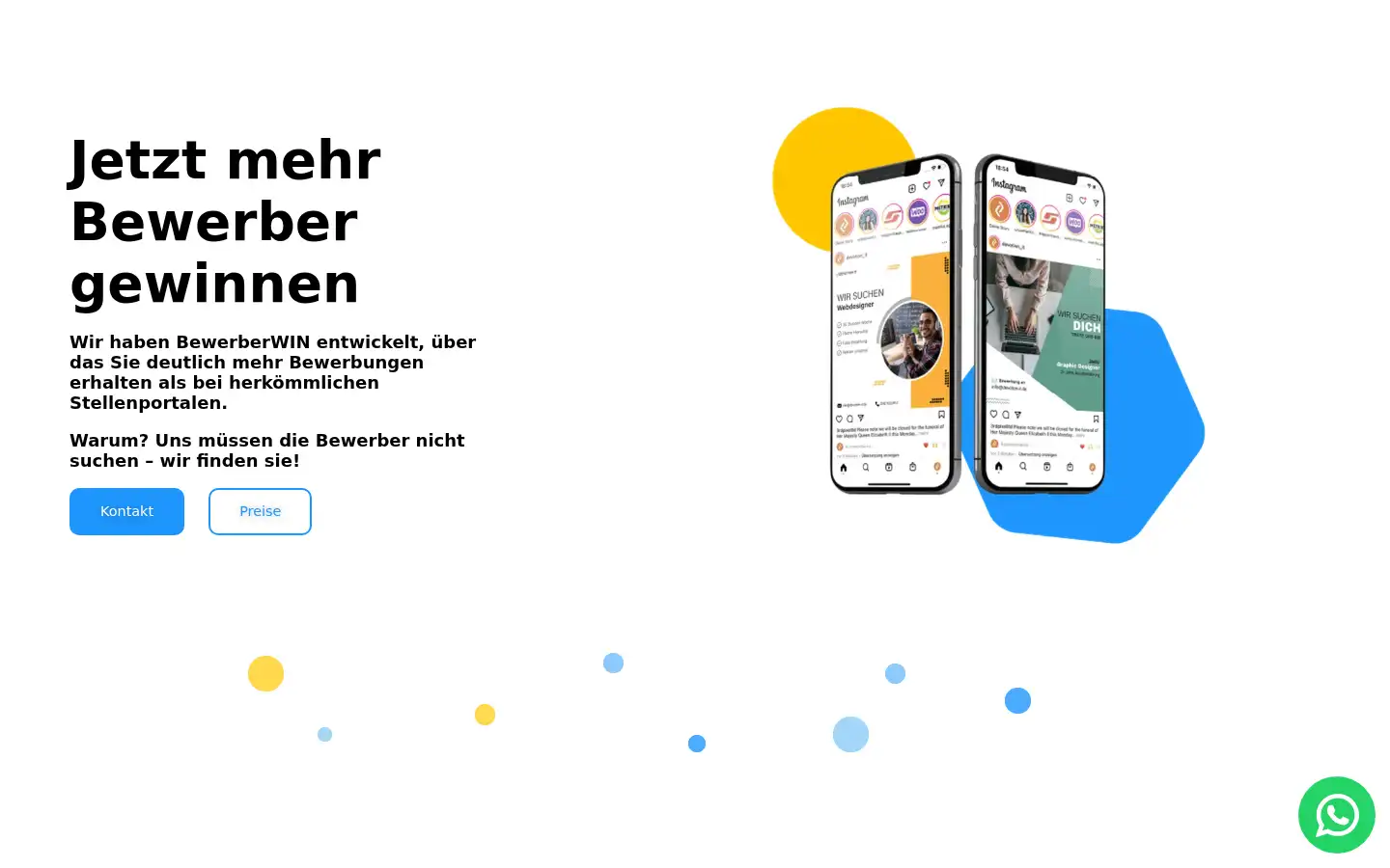 Screenshot of bewerberwin.de