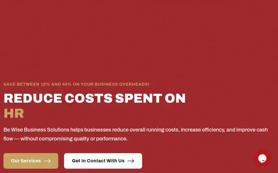 Screenshot of bewisebusinesssolutions.co.uk