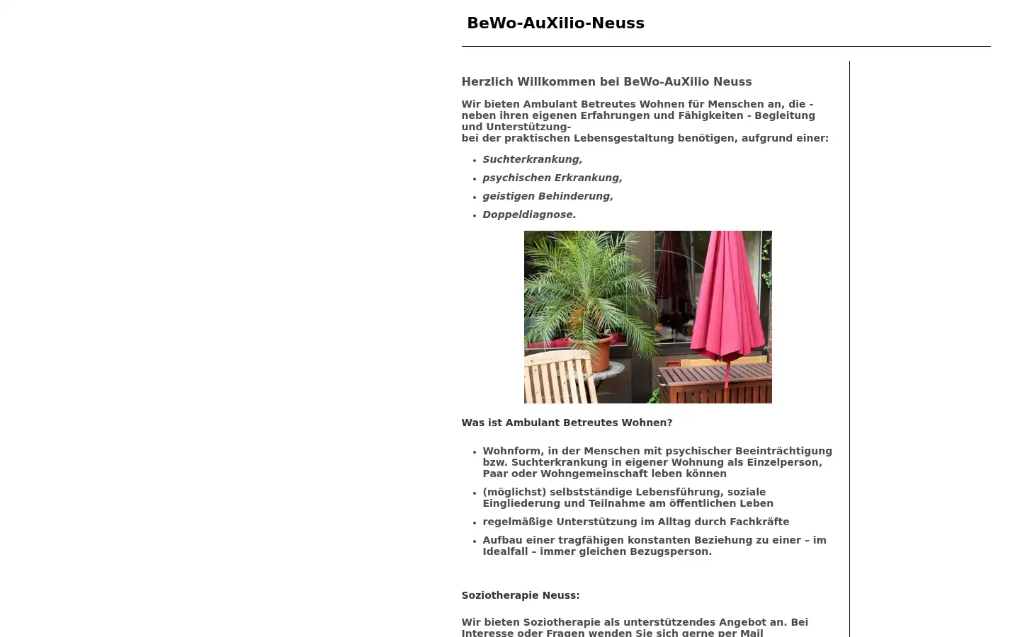 Screenshot of bewo-auxilio.de