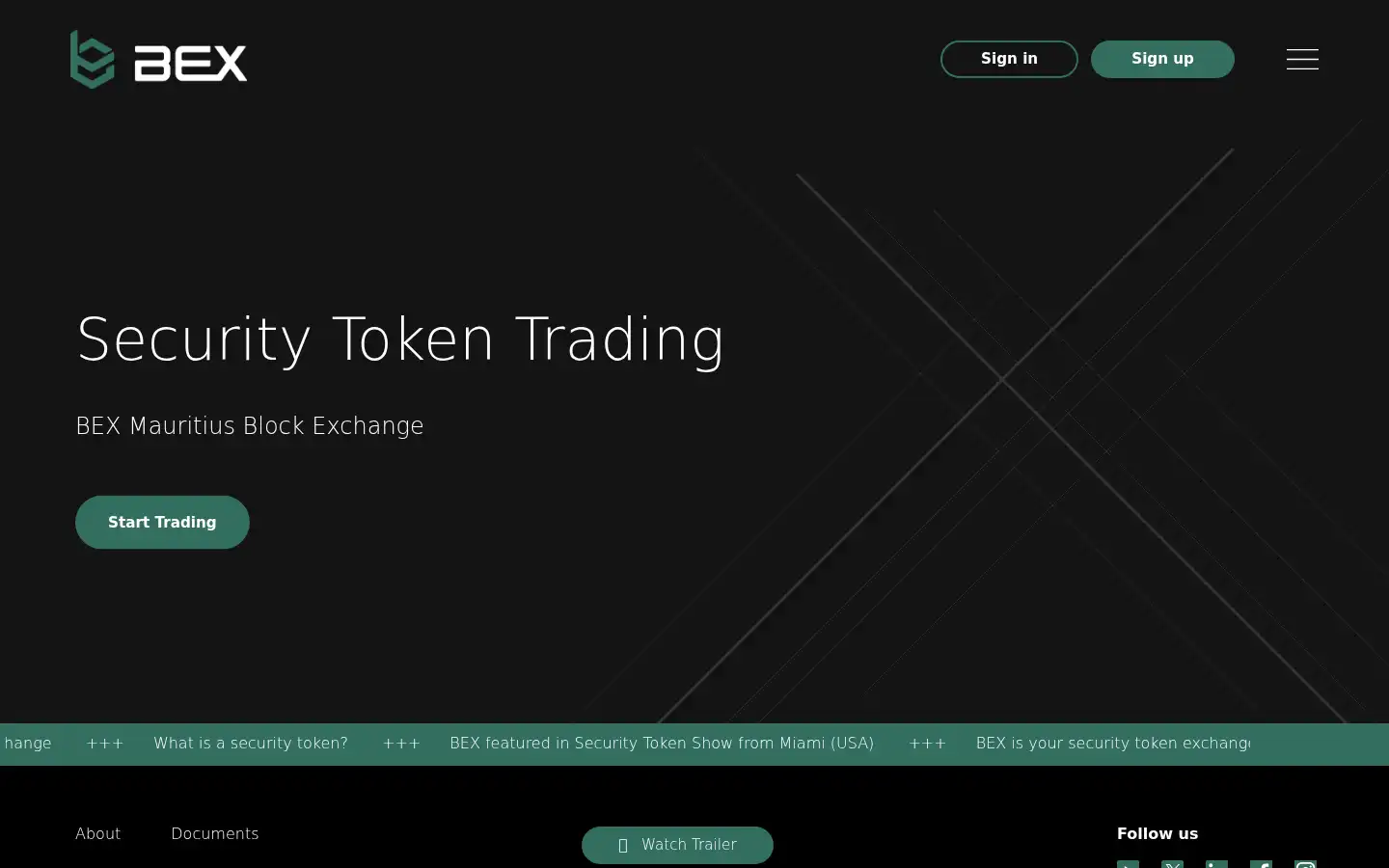 Screenshot of bex.global