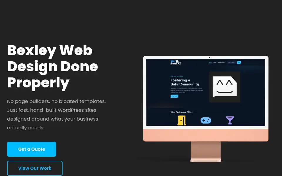 Screenshot of bexleywebdesign.uk