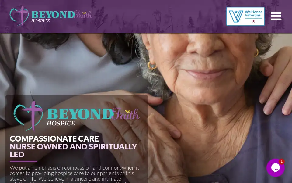 Screenshot of beyondfaithhospice.com